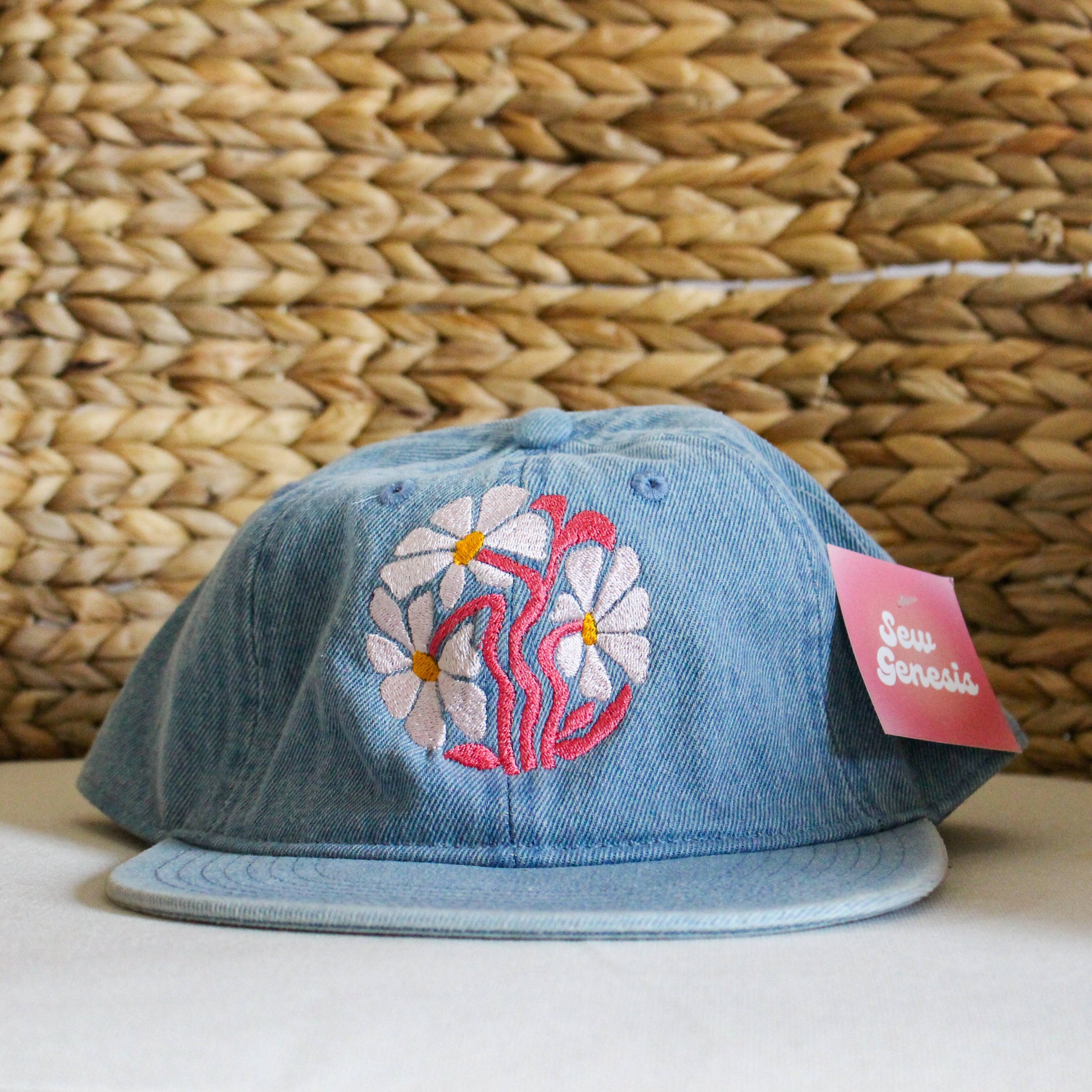 Denim Super Chic Hat with Roses Roses 6-Panel - spring/summer 2023 - SupremeCommunity main image 3